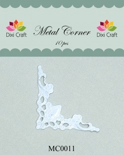 Metal Hjørner- hvid - 4,2 x 4,2 cm